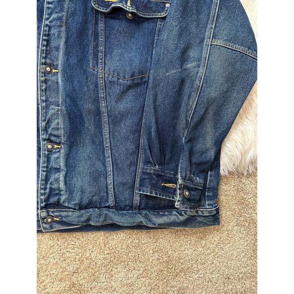 Vintage Pelle Pelle Jean Denim Distressed Jacket - Picture 5 of 9